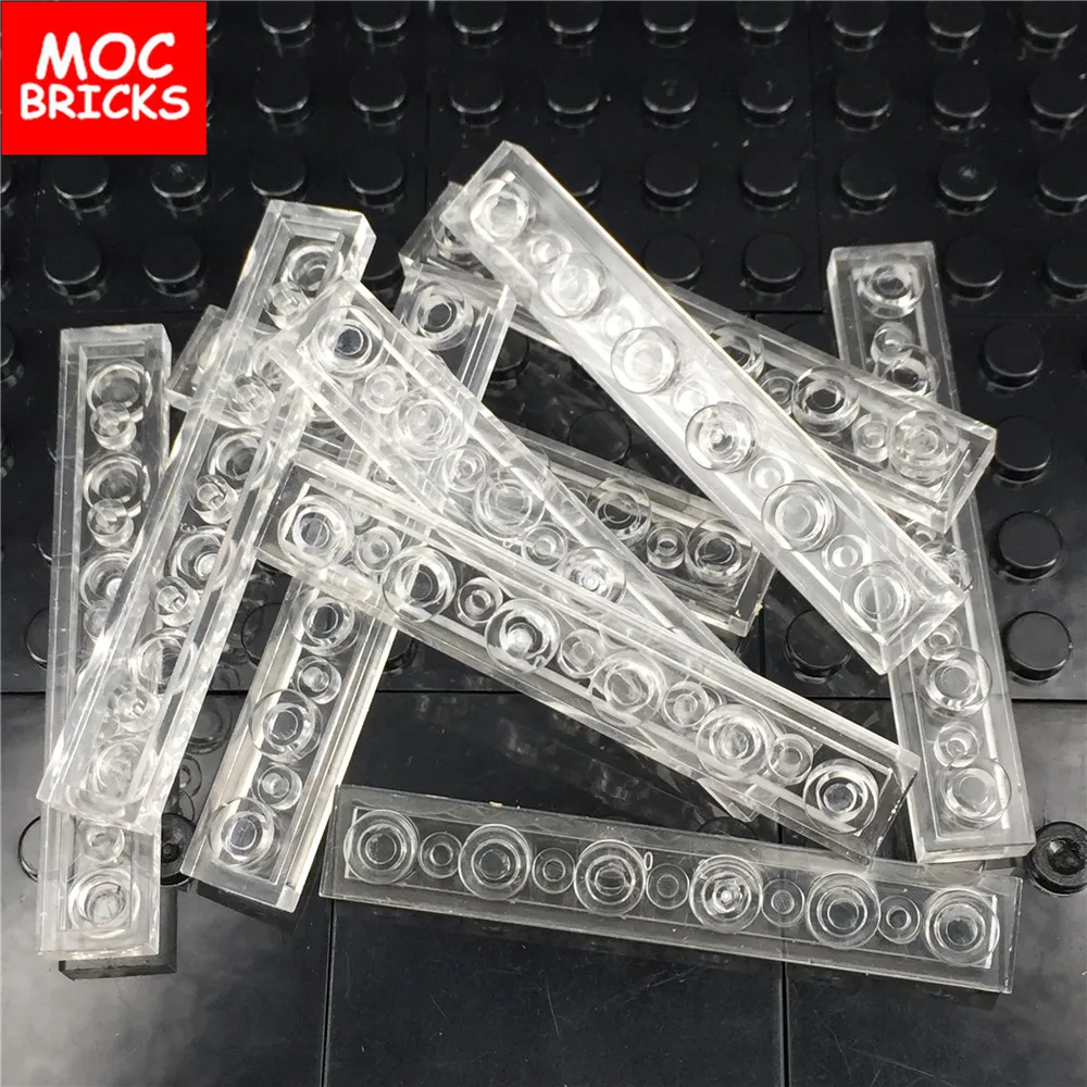 

MOC 100pcs\lot plate 1x6 Compatible part 3666 transparent clear translucent rebrickable building blocks toys bricks creators