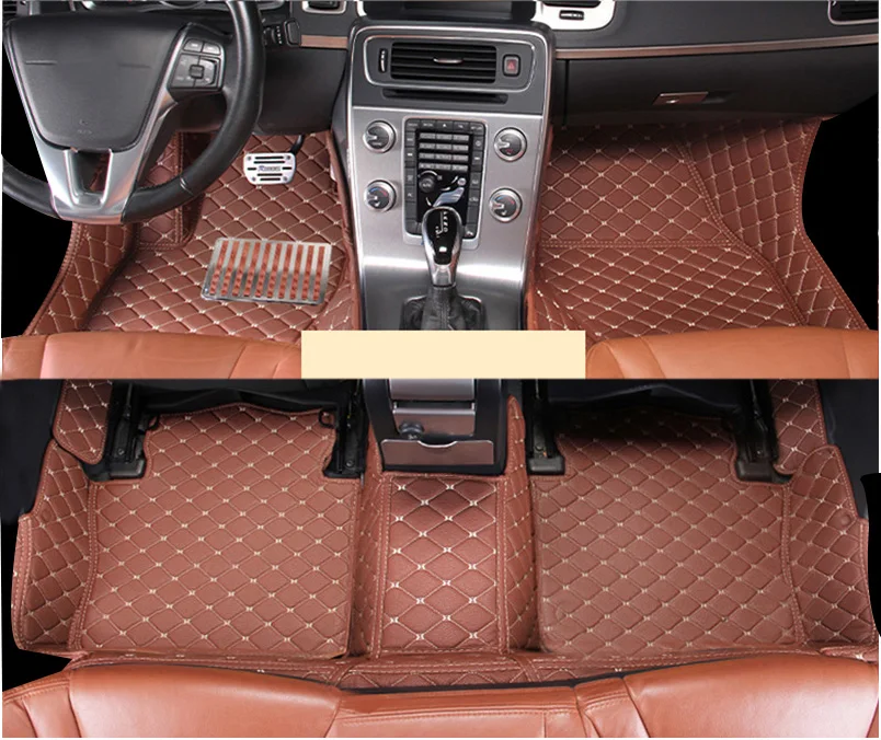 Lsrtw2017 кожаный автомобильный коврик для volvo xc70 v70 2008 2009 2010 2011 2012 2013 ковер аксессуары для интерьера