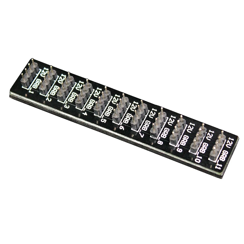 

Motherboard RGB concentrator 11 channel halo synchronous RGB fan lamp control connector RGB Splitter Hub