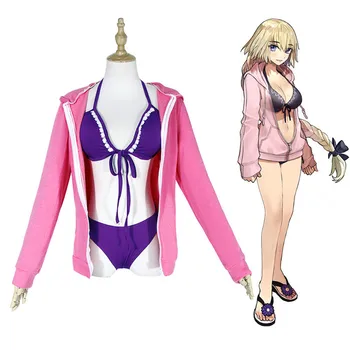 

Fate Grand Order Avenger Alter Cosplay Costume Fate/Extra Saber Cosplay Costume Bikini Swimsuit /coat Cosplay full set