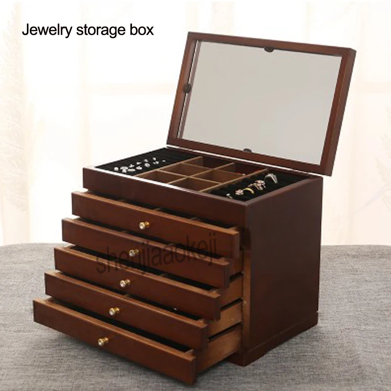 Jewelry Makeup Cabinet Storage Boxes Large Storage Drawers Type