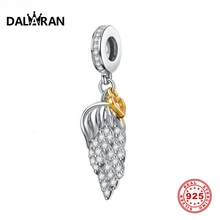 DALARAN серебряный кулон в виде крыльев Любви 925 пробы Серебряная мечта серия гламура Женский Дикий браслет DIY Аксессуары