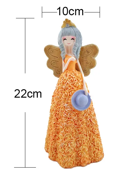 Принцесса Ангел формы гипсовая форма Фигурка DIY гипсовые куклы модель бетонный инструмент для работы с полимерной глиной 3D Аниме Силиконовые Формы Рождественский подарок - Цвет: 22   10cm