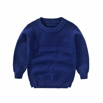 

Casual Cotton Boys Sweater Long Sleeve O-Neck Kids Sweater Warm Autumn Children Clothing 7 Letter Boys Pullover Sweater 1-5Y