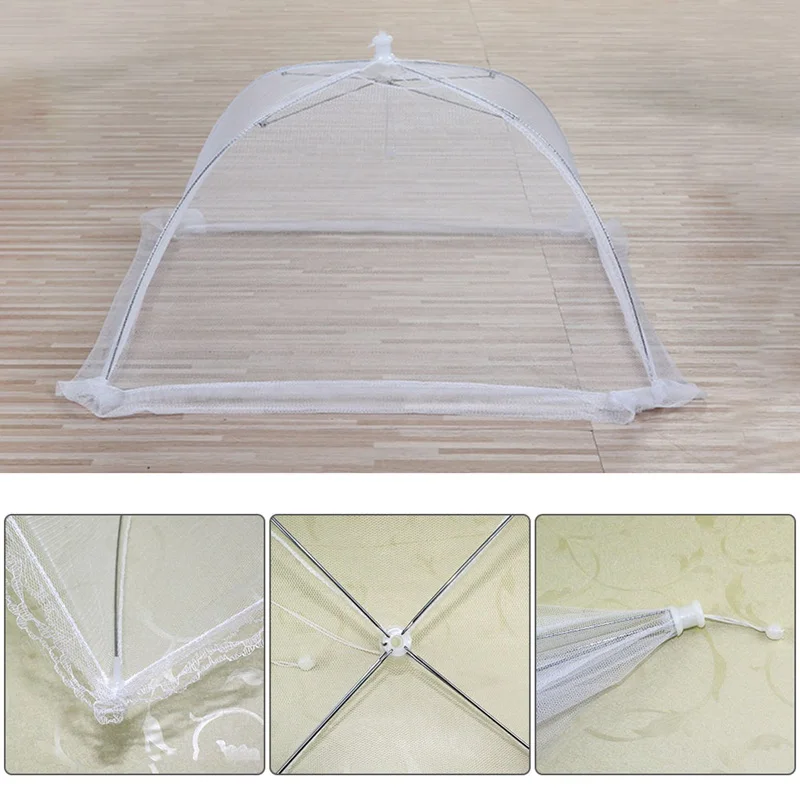 1 pcs Large Pop Up Mesh Screen Food Cover Tent Umbrella Reusable and