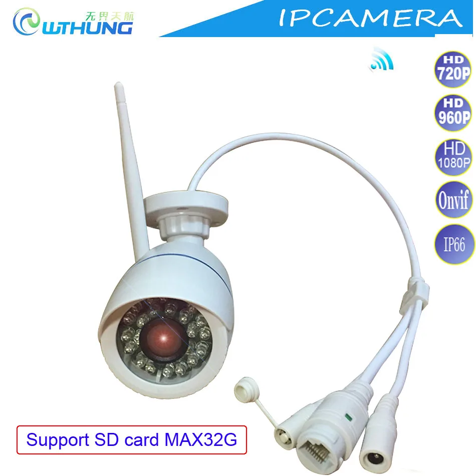 Wifi IP Camera font b Wireless b font Wired 720P 960P 1080P CMOS Sensor Support SD
