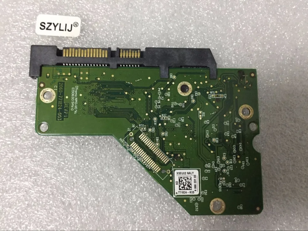 SZYLIJ 1 шт./лот плата для жёсткого диска Плата логики 2060-771824-003 REV/REV P1 для WD 3,5 SATA ремонта жесткий диск восстановления данных