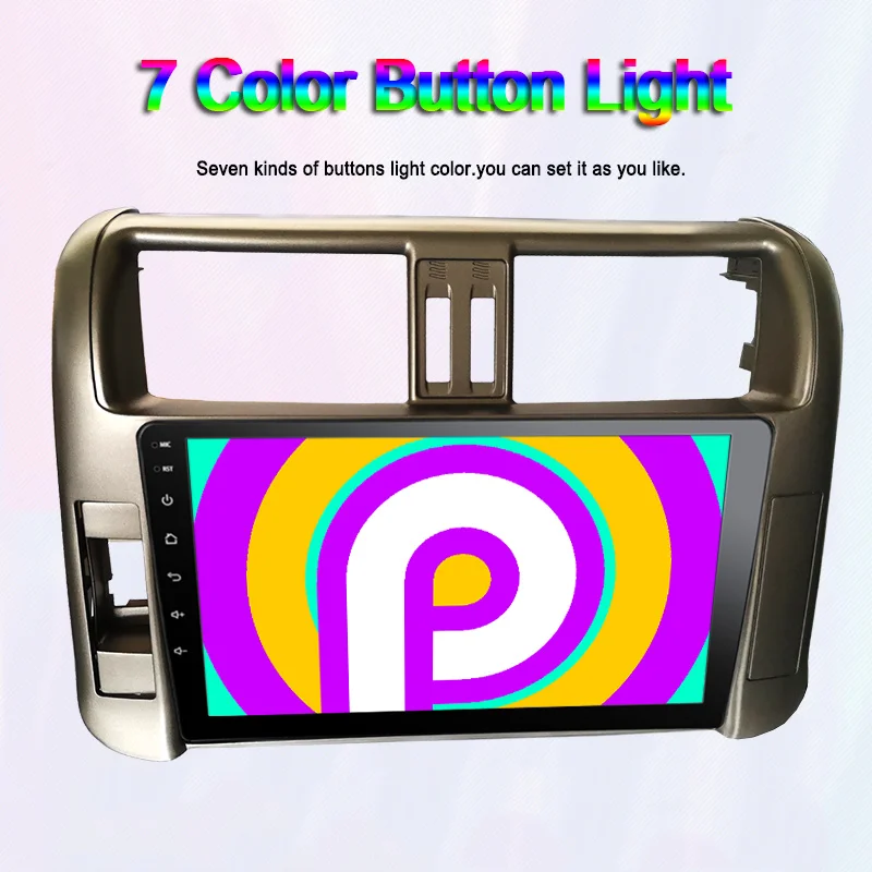 Clearance Funrover Android 9.0 2.5D+IPS Car Radio For Toyota Prado 150 2010 2011 2012 2013 dvd Multimedia player navigation system stereo 4