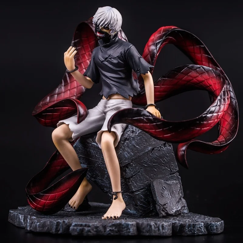 Экшн фигурка Ken Kaneki в штучной упаковке 1/8 весы с 2 головками аниме Tokyo Ghoul большая