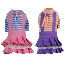 Summer Striped Costume Puppy Clothing Supplies Cute Pet Lovely Dress Cat Clothes Party Dresses
