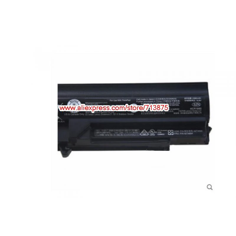 Натуральная 14,4 V 38Wh FRU 42T4654 АСМ 42T4555 Батарея для lenovo T400 R400 R500 T500 R61 T61 ноутбук