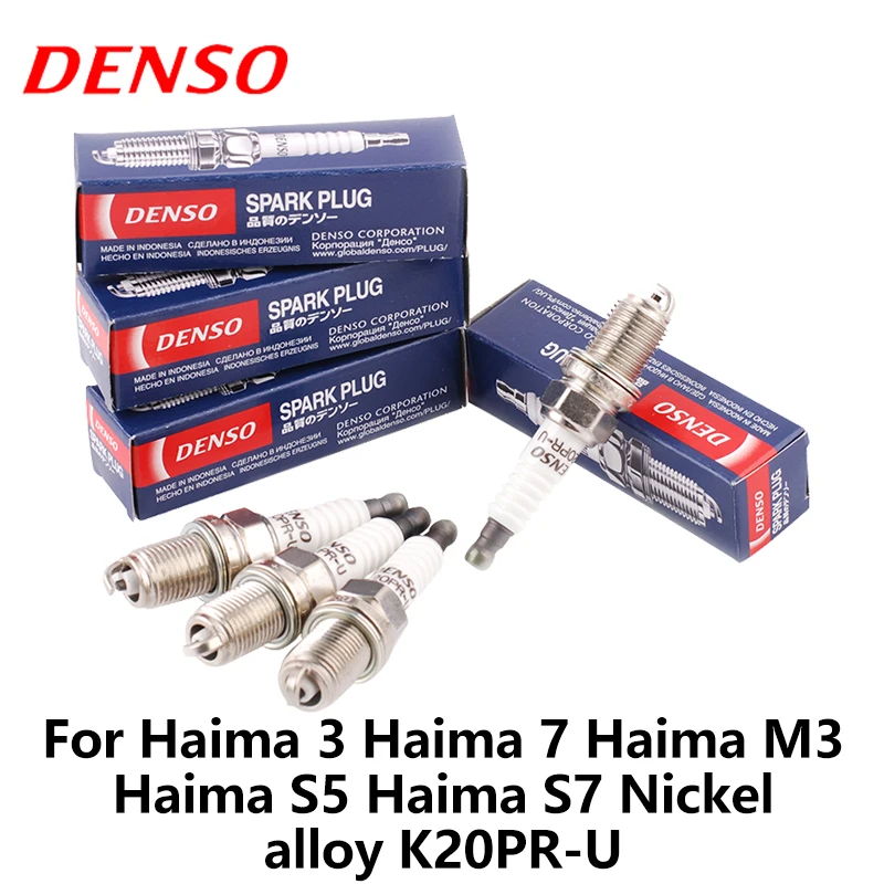 

4pieces/set DENSO Car Spark Plug For Haima 3 Haima 7 Haima M3 Haima S5 Haima S7 Nickel alloy K20PR-U