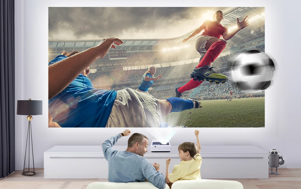 BYINTEK CLOUD K9 Ultra Short throw Daylight HLD 3LCD Video Movie 1080P FUll HD Projector for Home Theater Education Business (4)