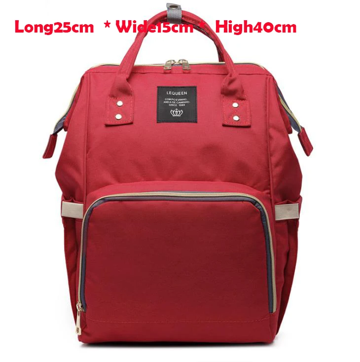 Детские сумки для мама мамочка сумка для подгузников для беременных Большая вместительная сумка для ухода за ребенком водонепроницаемый рюкзак дизайнерская коляска Mochila MamaeH1000 - Цвет: red