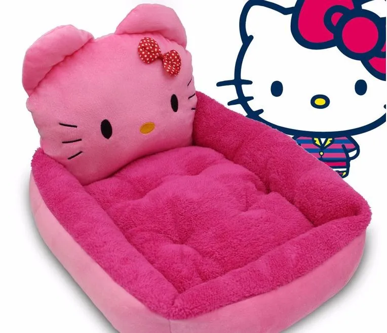 2 Размеры рисунок «Hello Kitty» ПЭТ теплое мягкое дом питания для собаки/кошки/кролик кровать Pet спальный лежак сумка для люблю собак и кошек мелких животных