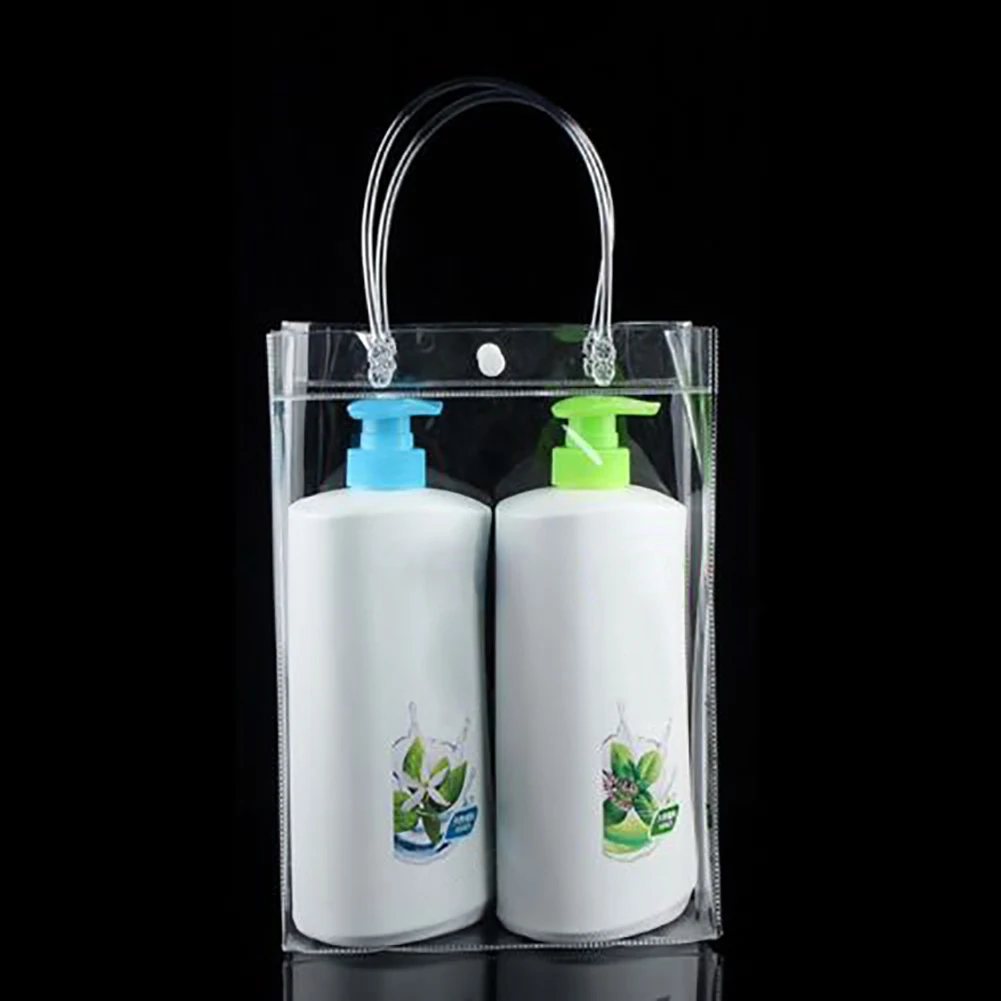 Clear Tote Shopping Bag Friendly Purse Transparent Handbag PVC Plastic Pouch Portable Food Packaging Easy To Carry Fashion Clear Tote Shopping Bag Friendly Purse Transparent Handbag PVC Plastic Pouch Portable Food Packaging Easy To Carry Fashion