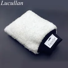 Lucullan Latest Ultra Soft Car Wash Mitt Easy To Dry Microfiber Premium Auto Detailing Mitt Best