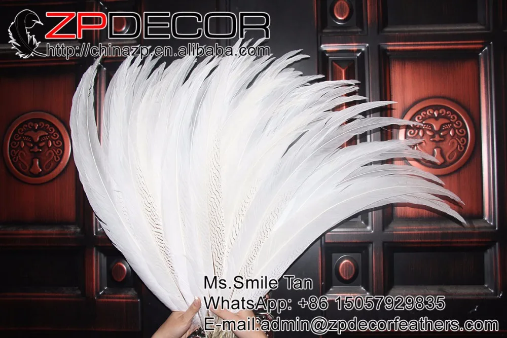 Розничная и оптовая продажа от ZPDECOR 29 30 дюймов (75 80 см) 20 шт./лот отбеленные белые