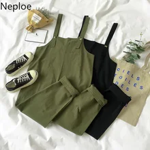 Neploe/Винтажные повседневные Комбинезоны в Корейском стиле; модные повседневные боди для отдыха для девочек; коллекция года; летние длинные штаны с высокой талией; комбинезоны; 53009 Neploe/Винтажные повседневные Комбинезоны в Корейском стиле; модные повседневные боди для отдыха для девочек; коллекция года; летние длинные штаны с высокой талией; комбинезоны; 53009