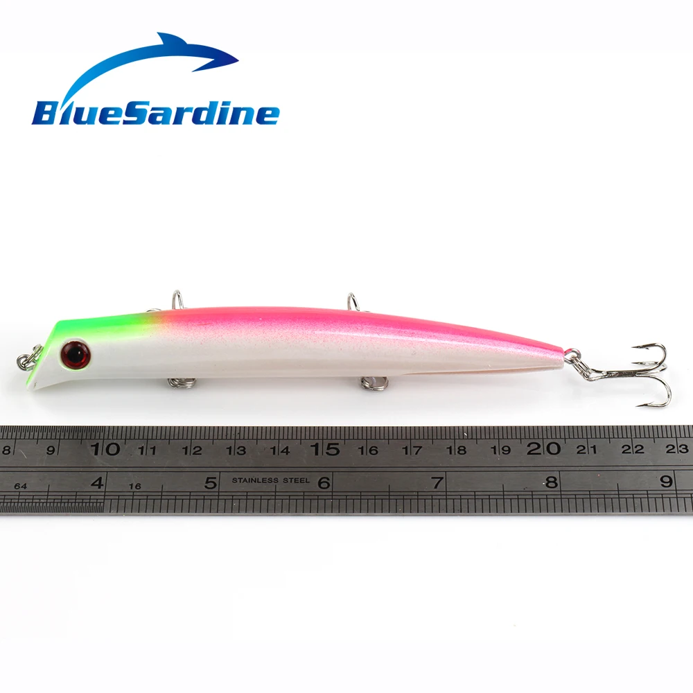 Рыболовная приманка Поппер BlueSardine 4 шт. 15 г 13 см жесткие приманки с 3 крючками