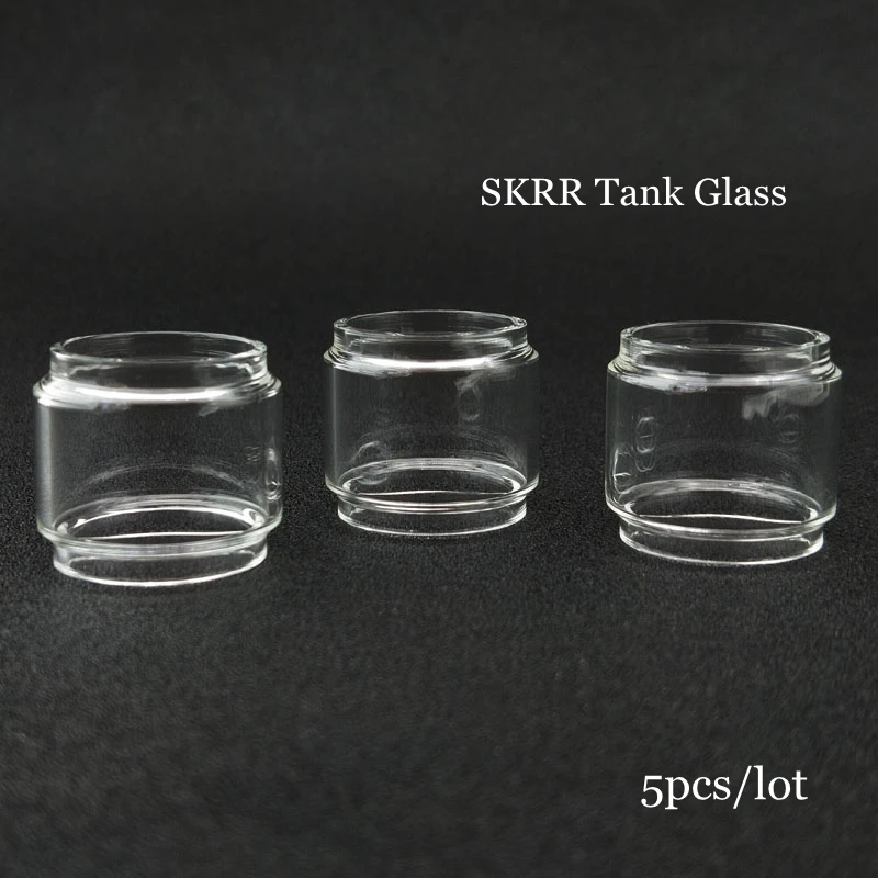 

5pcs/lot SKRR Tank 8ml Glass Extended Pyrex Tube Fat Boy Convex Replacement Bulb Bubble Tubes For Vaporesso Luxe 220W Box Mod
