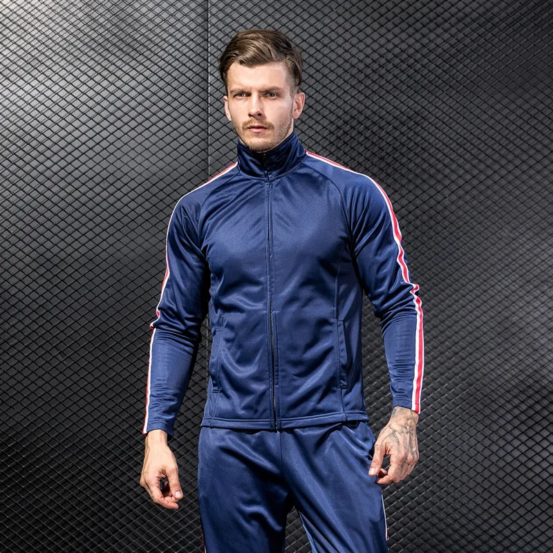 Мужская спортивная рубашка с длинным рукавом, спортивный топ ...