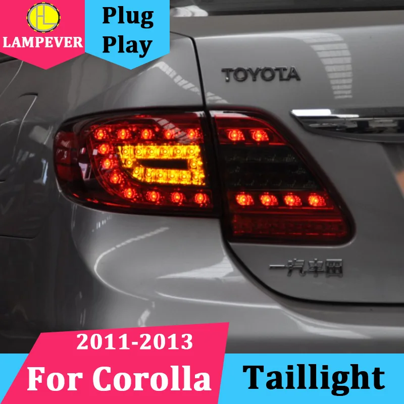 Car taillight for Toyota Corolla Tail Lights 2011 2012 2013 Corolla LED
