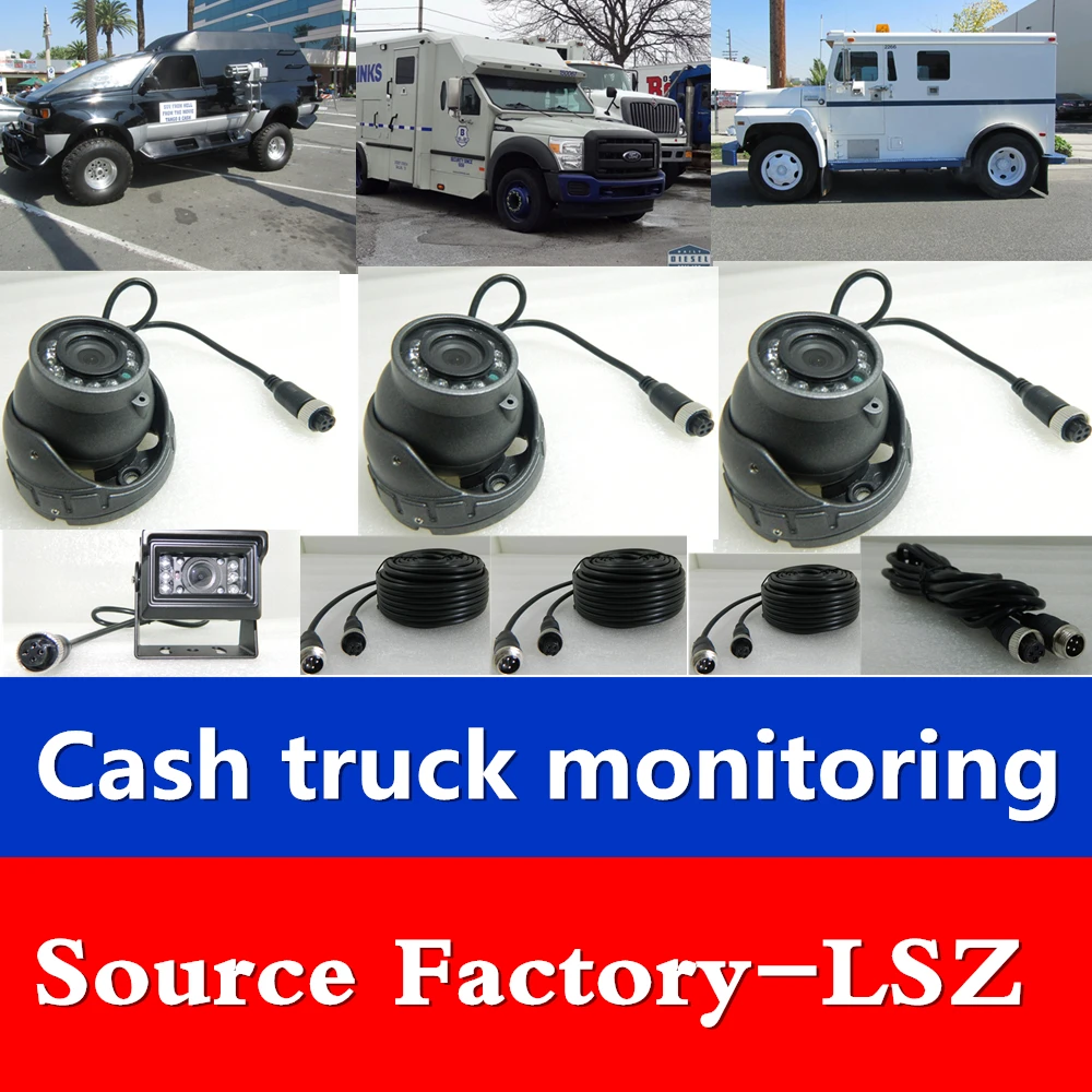 

Spot Wholesale Four-way AHD720P HD Car Monitor Four-way Car Video Recorder Hard Disk SD Card Car Set HYFMDVR