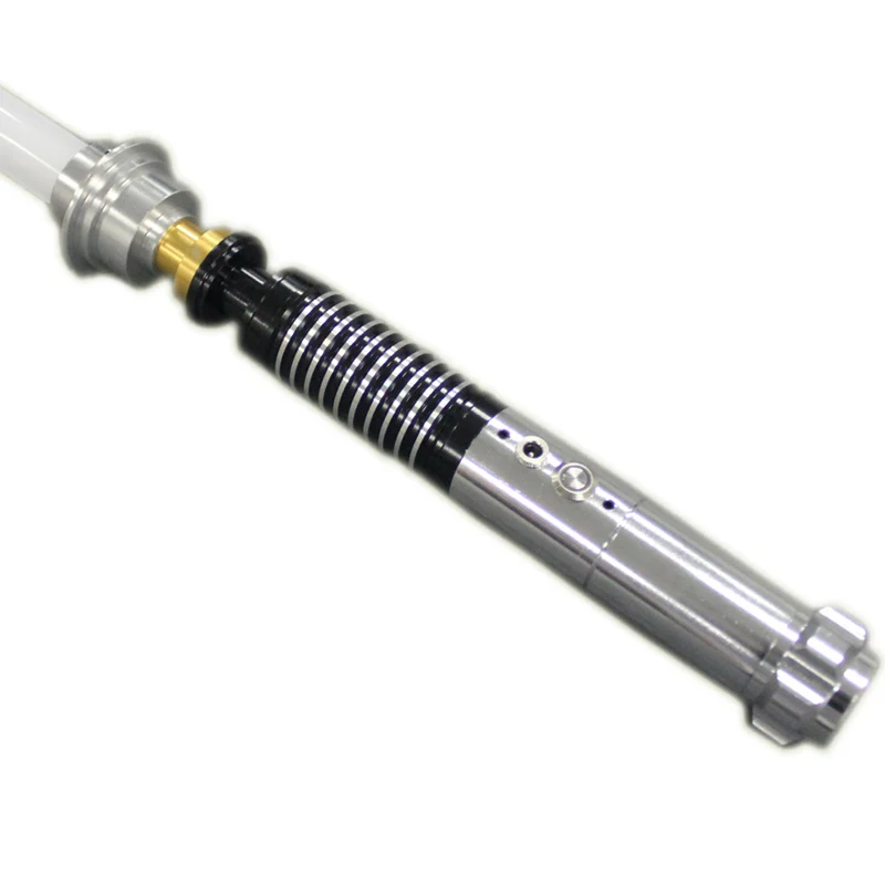 Alta calidad caliente sable láser de Material de Metal de Luke negro serie sable de luz espada 110 cm de longitud con LED de carga cumpleaños Niño regalo - 4