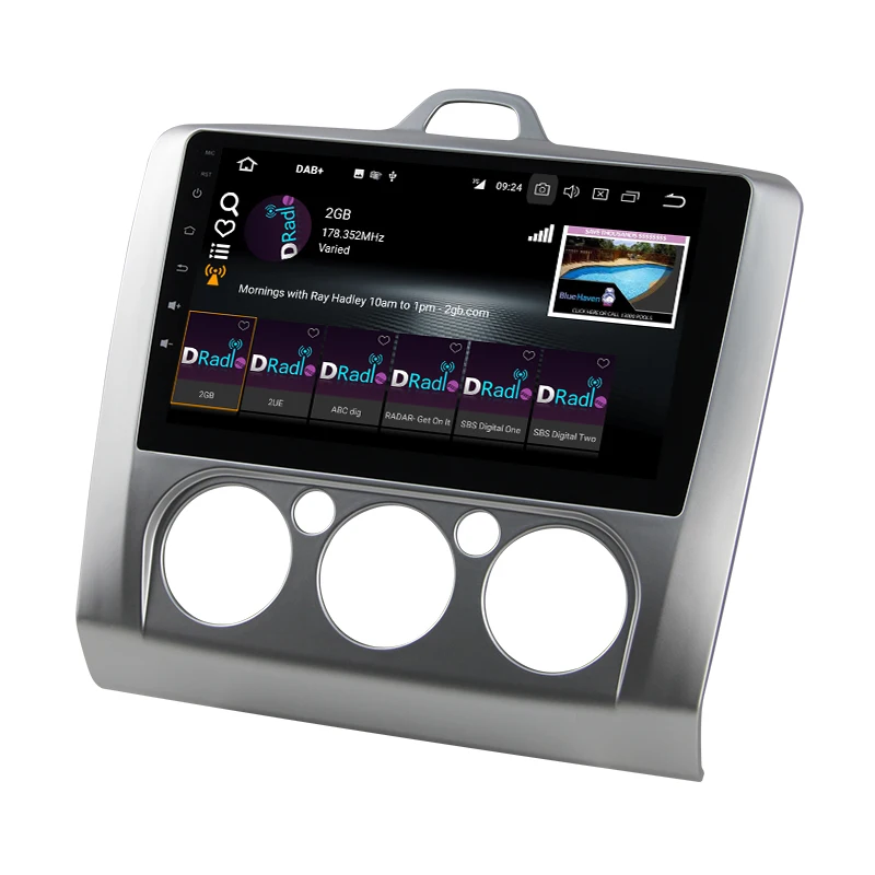 Clearance Eunavi 9 inch Android 8.0 Car dvd Video GPS Player For Ford focus 2006-2011 +wifi+4G+BT+Radio+RDS+PX5+4G+32G 3