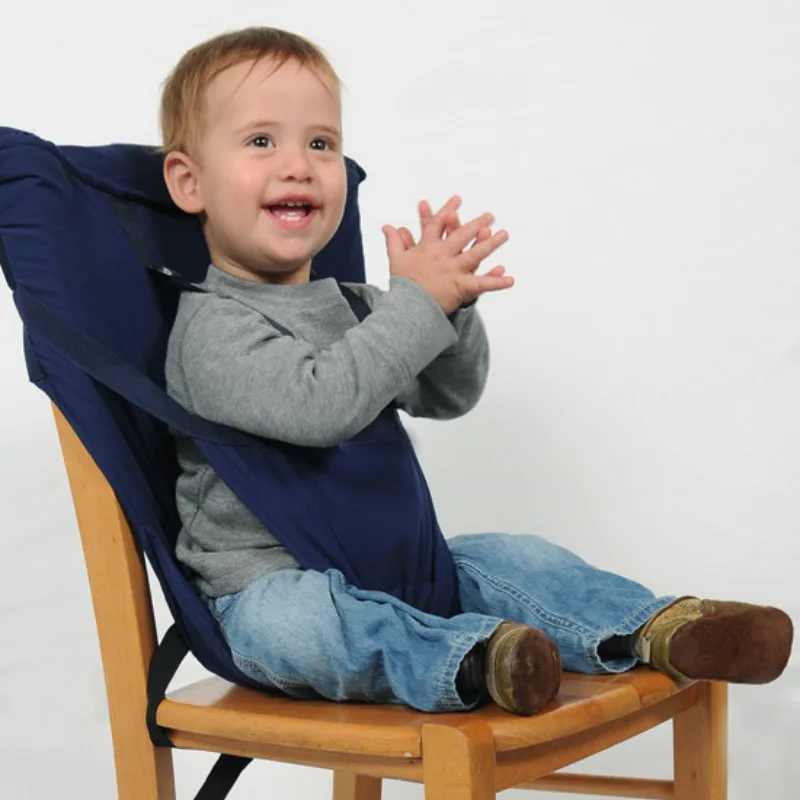 

Infant Baby Chair Car Safety Seat Belt Clip Cover, Portable Folding Harness For Dining Lunch Feeding Booster Seat blue red green
