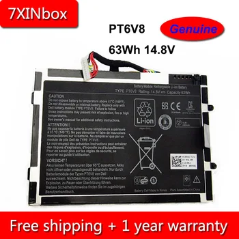 

7XINbox 63Wh 4200mAh 14.8V Genuine PT6V8 8P6X6 T7YJR Laptop Battery For Dell Alienware M11X M14X R1 R2 R3 P06T 08P6X6