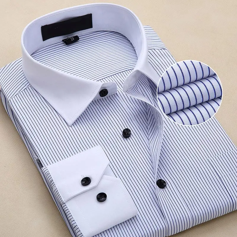 

Men Fashion Casual Long Sleeved Printed shirt Slim Fit Male Social Business Dress Shirt Brand Men Clothing Soft Comfortable