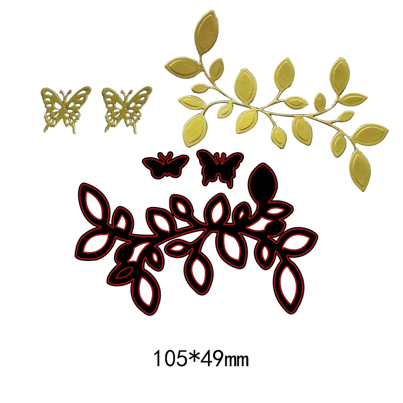 

TR-038 NEW Leaves Metal Die CUT Cutting Decorative DIY Embossing Scrapbooking Collect Craft Create Stamps Card Stencil Butterfly