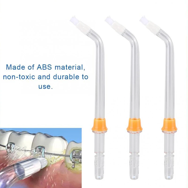Oral Irrigator 3 Pieces Replacement Orthodontic Tip Jet Nozzle Fit For Waterpik Oral Irrigator Water Flosser Denture And Dental Braces Cleaning water flosser