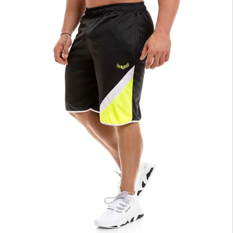 Новые спортивные мужские шорты для отдыха летом шорты Свободные быстросохнущие трафаретные печатные медленные тренировки бега