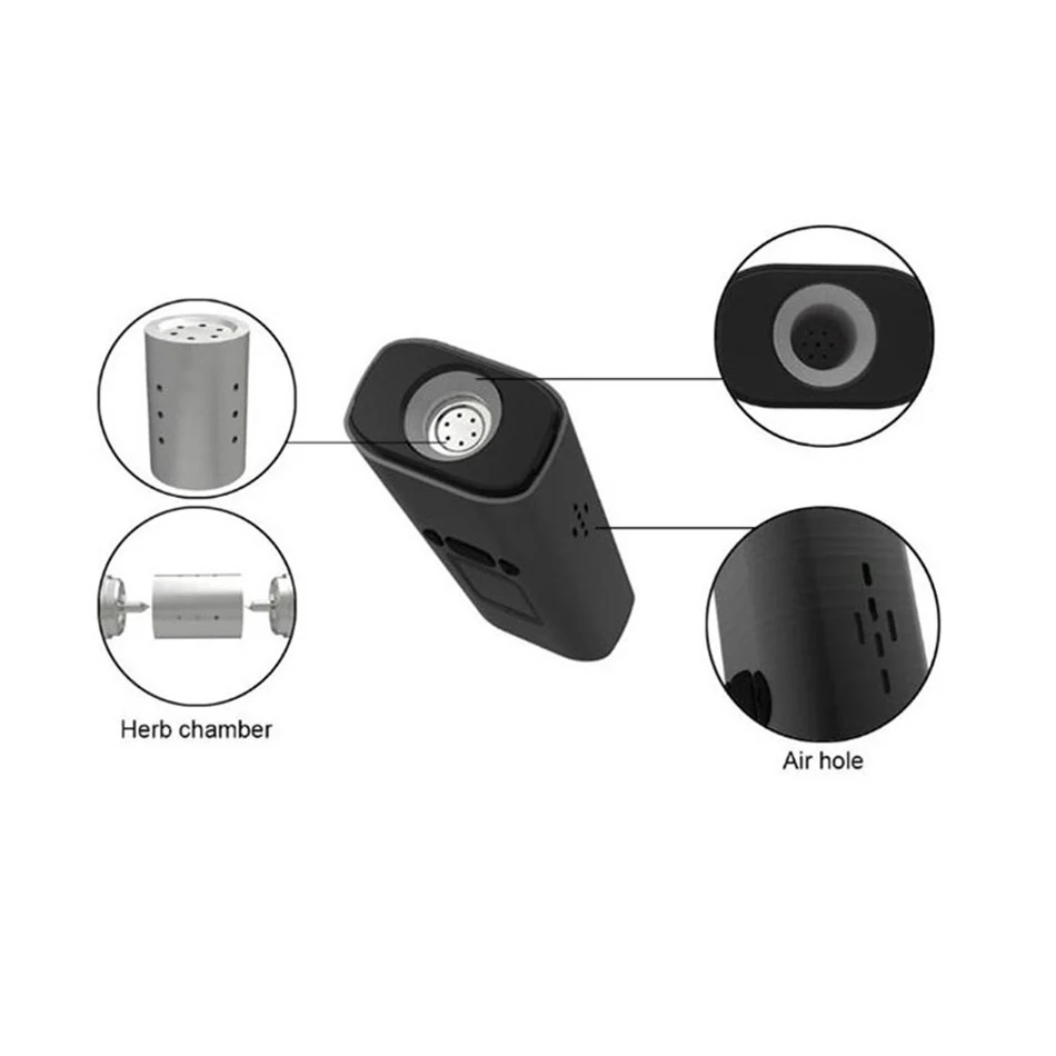 Оригинальная электронная сигарета ALD AMAZE W0W сухой испаритель травы 1800mAh