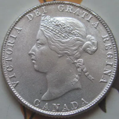 

{1871-1894} 15 coins canada 25 cents coins copy