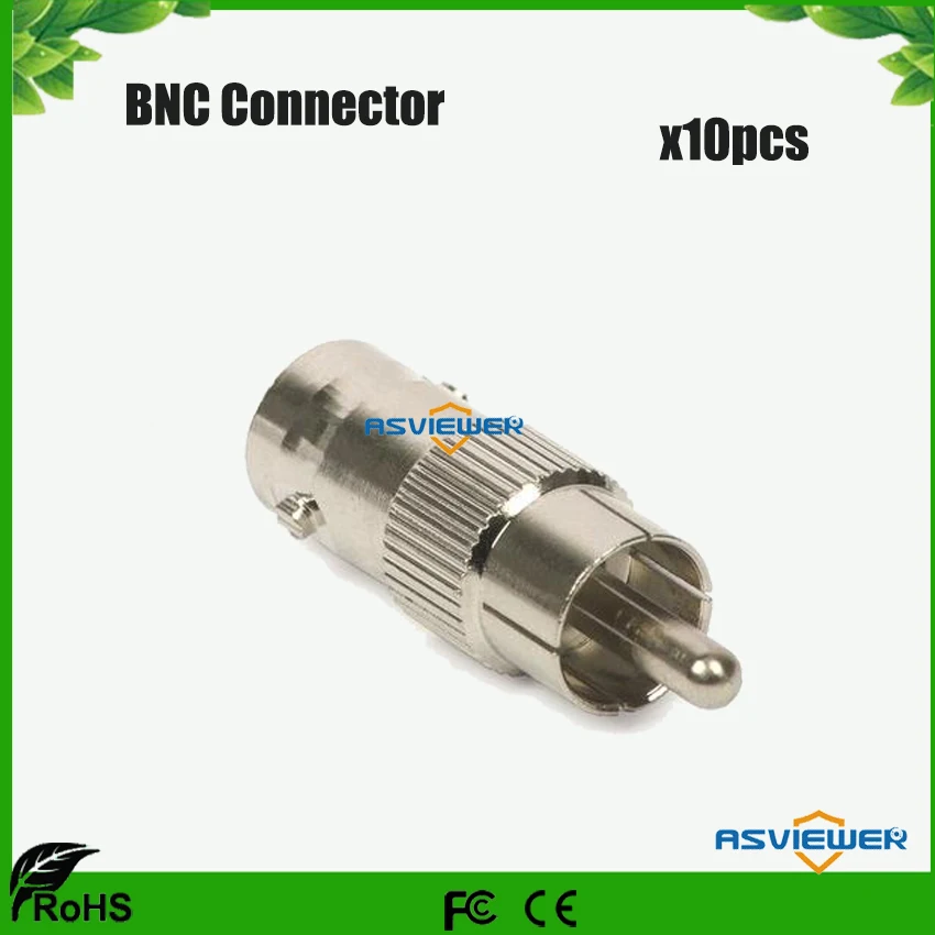 

High Performance CCTV accessory BNC connector Female Jack to RCA Male Plug Adapter BNC/F-RCA/M 10pcs/lot