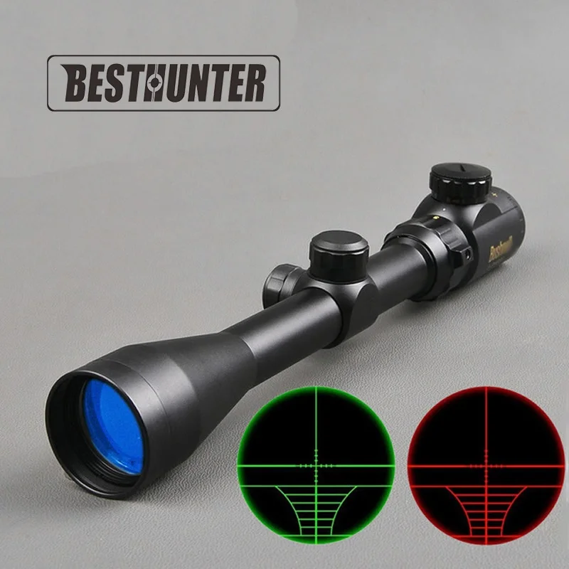 

B Brand 3-9x40 Optic Scope Red Green Rangefinder Illuminated Optical Sniper Rifle Scope Hunting Scopes Riflescope