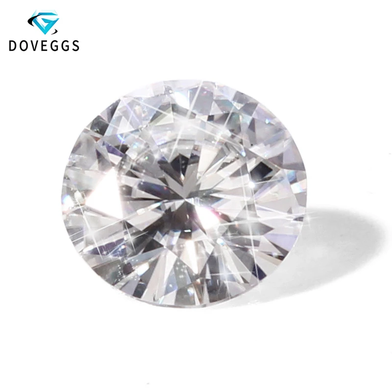 

Wholesale Price TRANSGEMS 5ct 11mm EF Colorless Clear Round Cut Loose Lab Grown Moissanite Diamond Test Positive Free Shipping