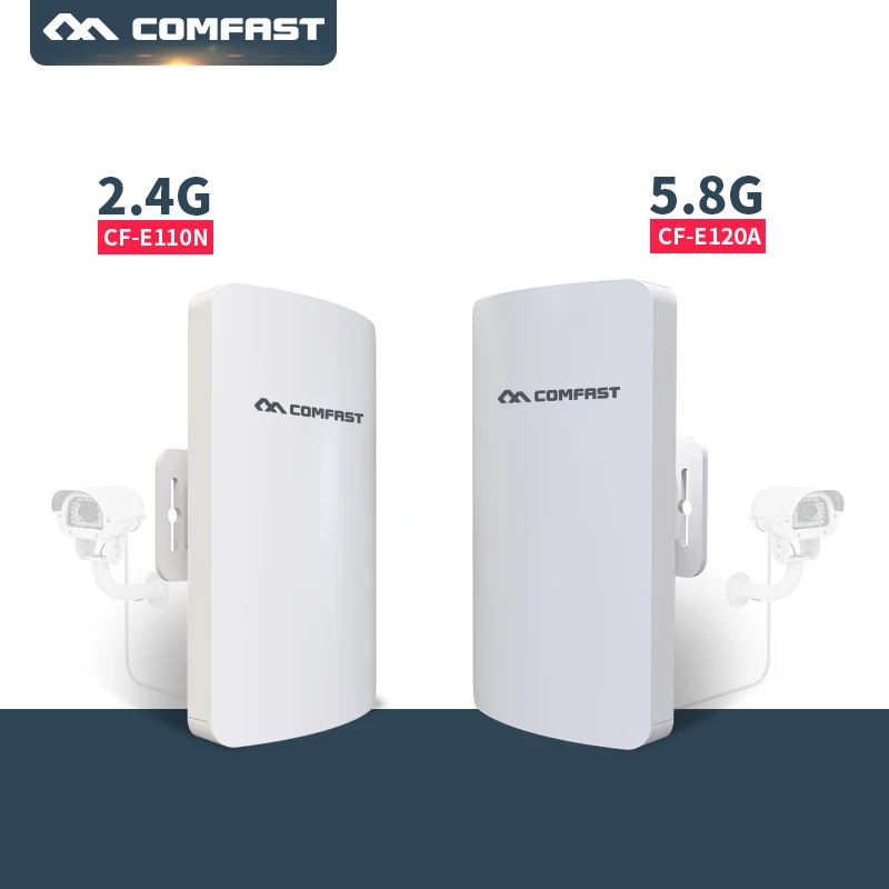 

2PC 2.4G, 5G Long Range CPE WIFI Router Wireless Outdoor Router WIFI Repeater 3KM Extender Access Point AP Bridge WIFI IP camera