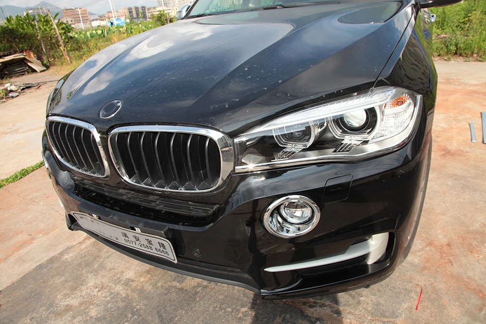 

Accessories For 2014 2015 2016 BMW X5 F15 Car styling ABS Chrome Front Lamp Light Cover Trim Molding Garnish