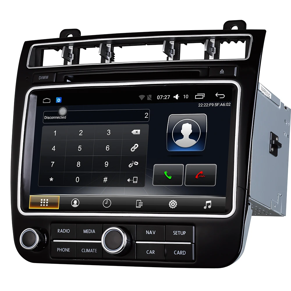 Автомобильный DVD плеер с радио Android 7 1 8 дюймов 2 din формат видео стерео bluetooth