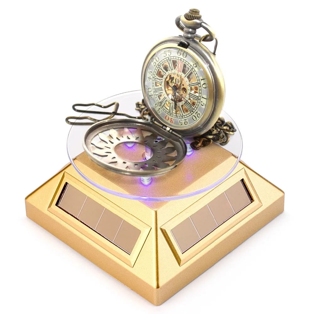 Solar Battery Powered Rotating Jewelry Display Stand  (4)