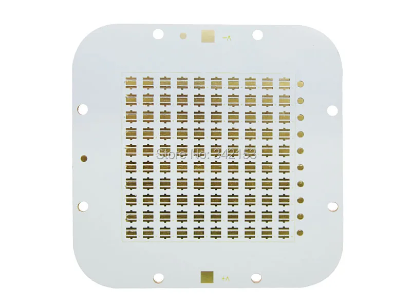

Free Shipping Lamp Base 100-Spots Red Copper PCB Board 88(L)*88(W)*1.5(H)mm For DIY CREE XP-G XT-E XP-E Led Beads