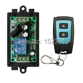 

Universal DC12V 1CH 10A Remote Control Switch Relay Output Radio Receiver Module and Waterproof Transmitter Toggle Momentary