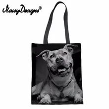 Бесшумный дизайн новая женская сумка с принтом из ямы бульдога многоразовая сумка для покупок сумка для путешествий сумка пакет для продуктов