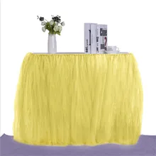Тюлевая оборка для стола* 80 см Свадебная пачка 100 настольная юбка день рождения скатерть покрытие стола вечерние украшения для вечеринок