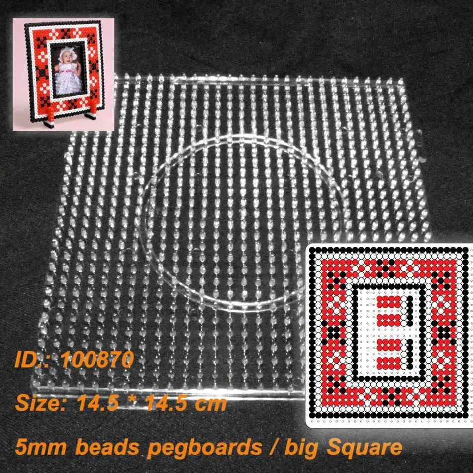 Pegboards для 5 мм Perler Хама бусины плавленые бусины узоры~ чистая лошадь Peg доска